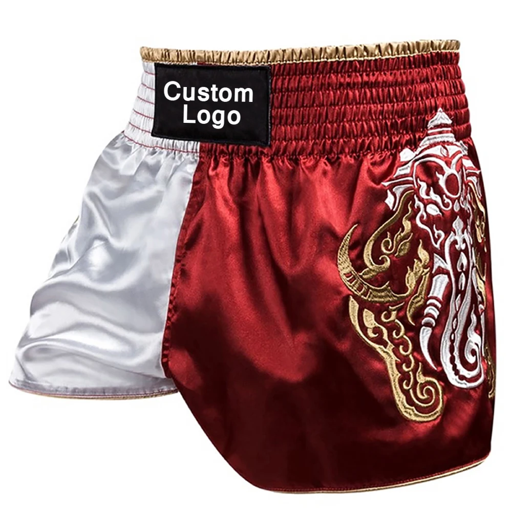 Wholesale Factory Made High Quality Custom Design OEM Services Training Men Professional Kickboxing Shorts
