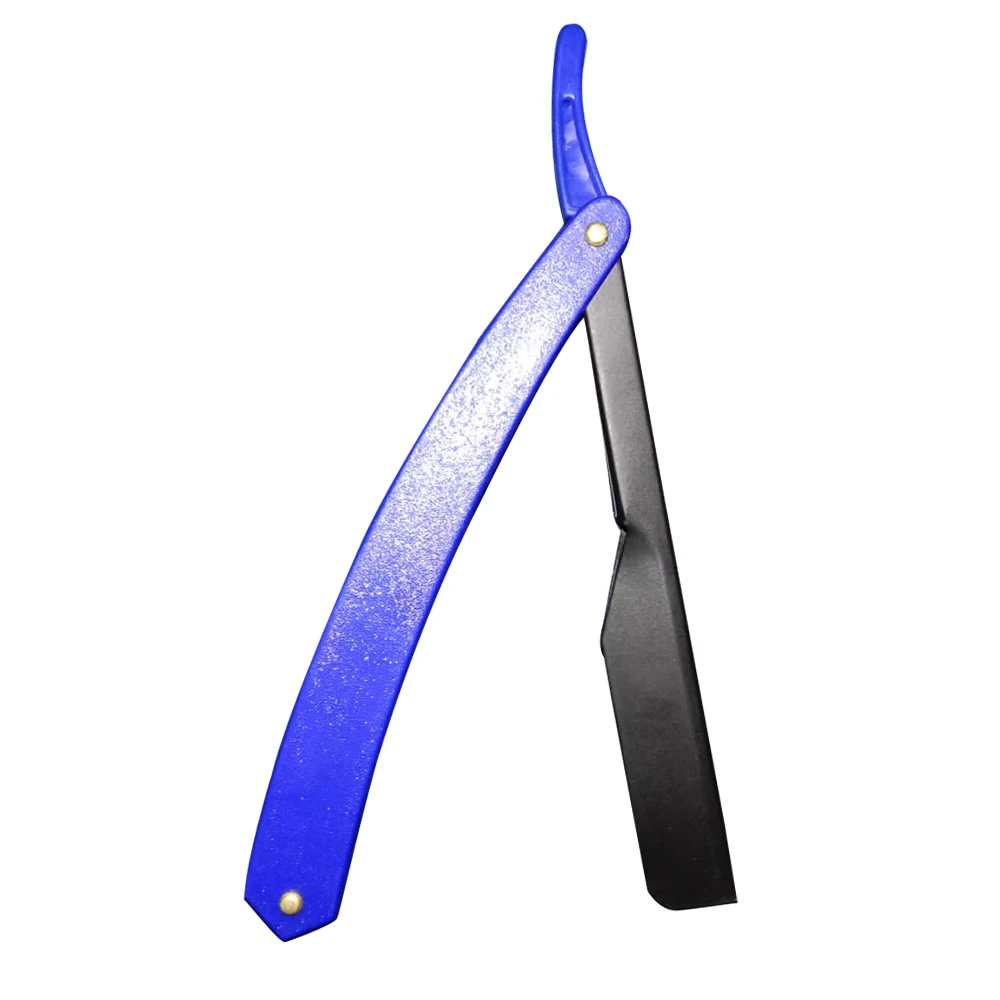 Professional Classic Straight Edge Hair Eyebrow Beard Folding Barber  Disposable Blade Razor