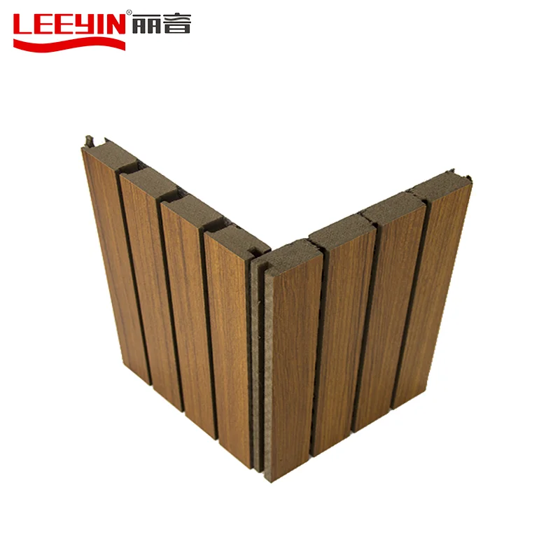 Sound-absorbing Panel Wooden Wall Panel Studio Equipment Grooved Wooden Acoustic Panels
