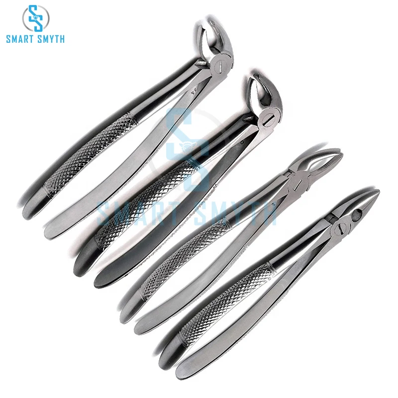 Stainless Steel Children Extraction Dental Forceps Set Tooth Extracting Pliers Dental Removing Extracting Forceps