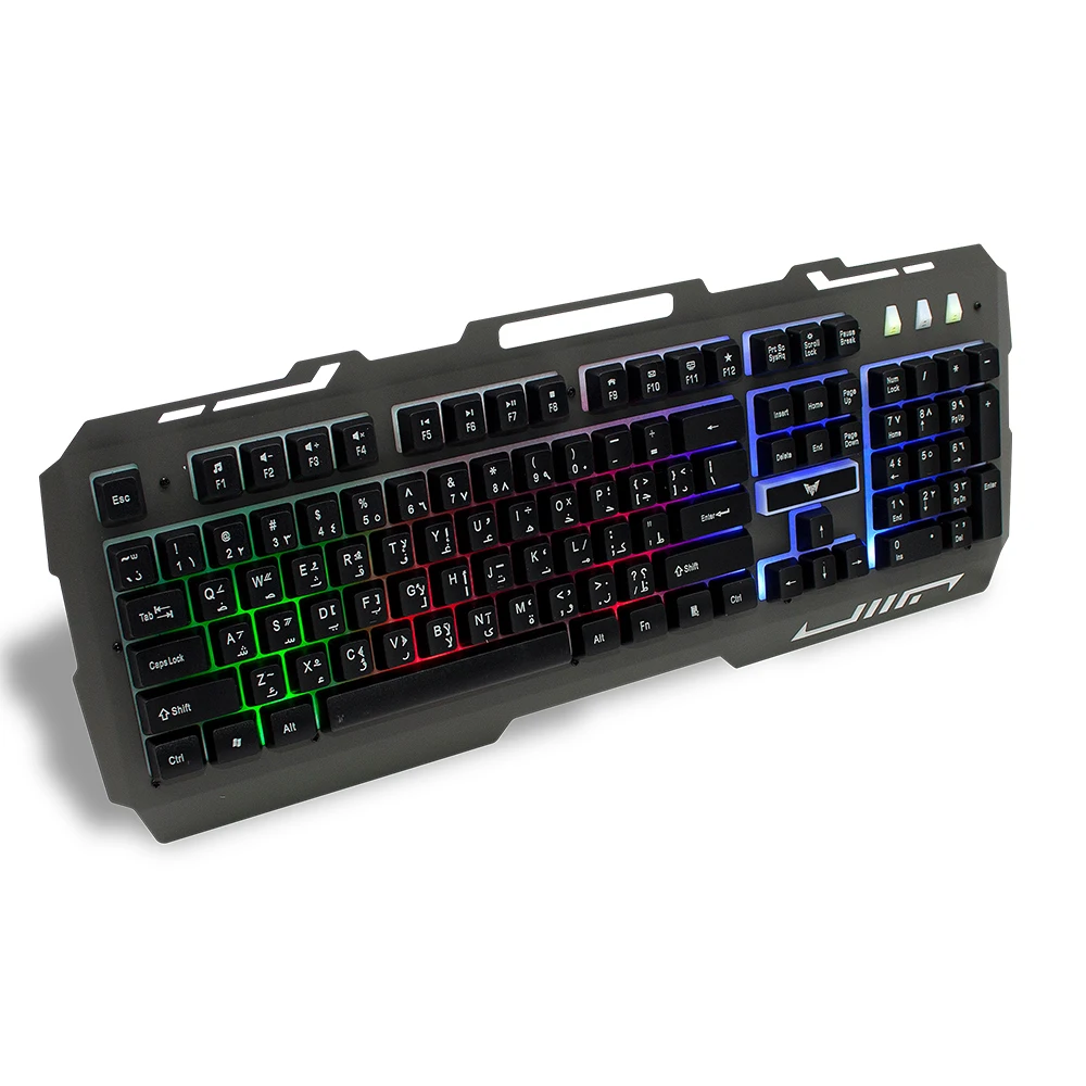 Mechanical custom keyboard wired usb arabic layout cheap price ergonomic keyboard mechanical rgb gamer keyboard