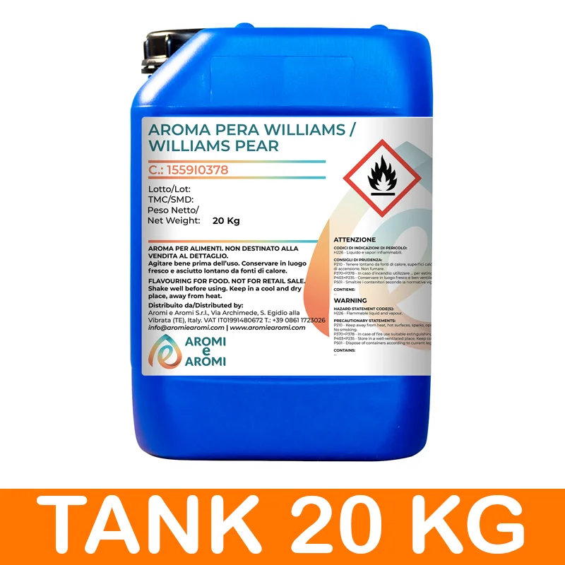 Italian Williams Pear Aroma Food Additive for Food & Beverage - Fresh Pears Flavor  for Vape liquid flavor and e-liquids