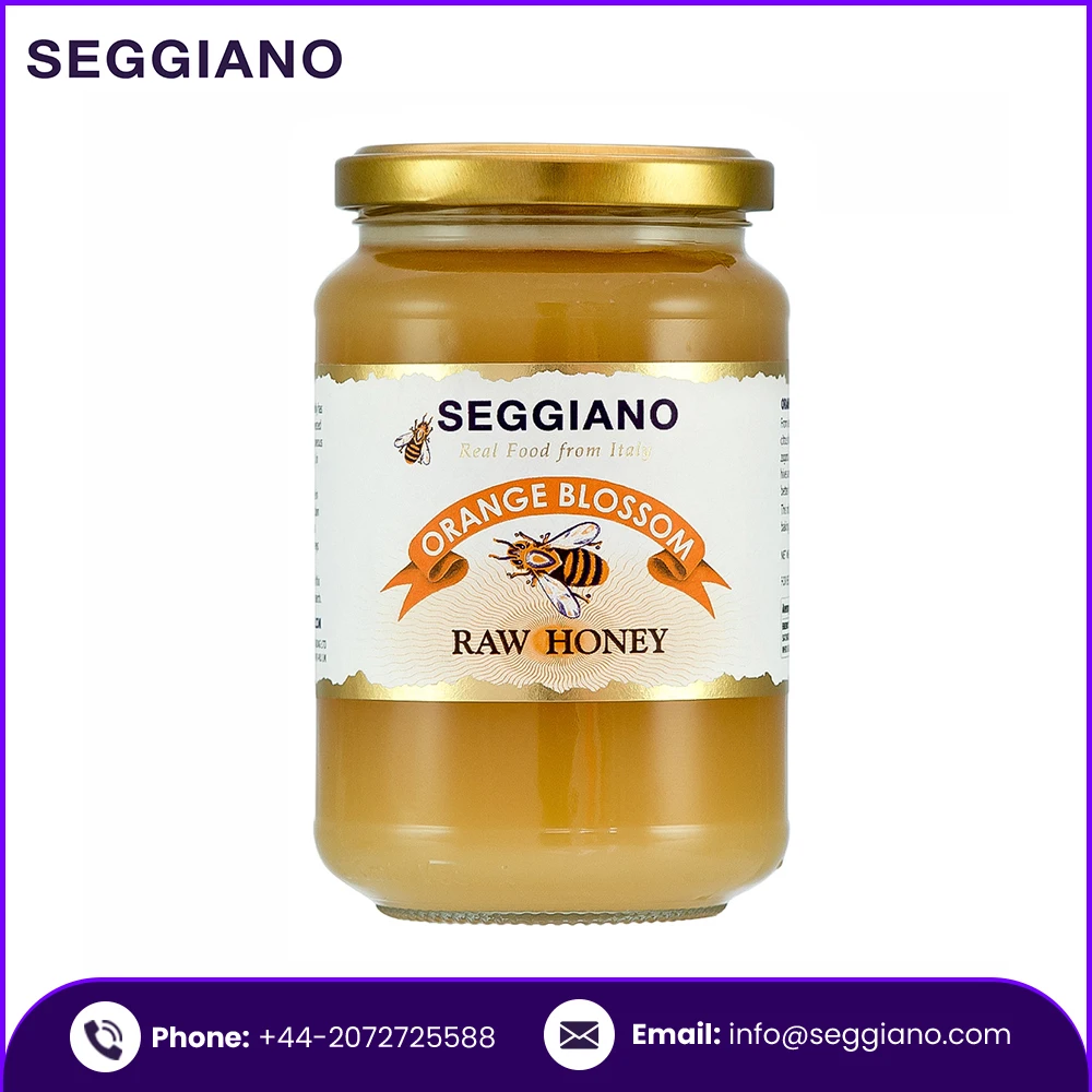 Wholesale 100% Pure Seggiano Sicilian Orange Blossom Raw Honey 500g