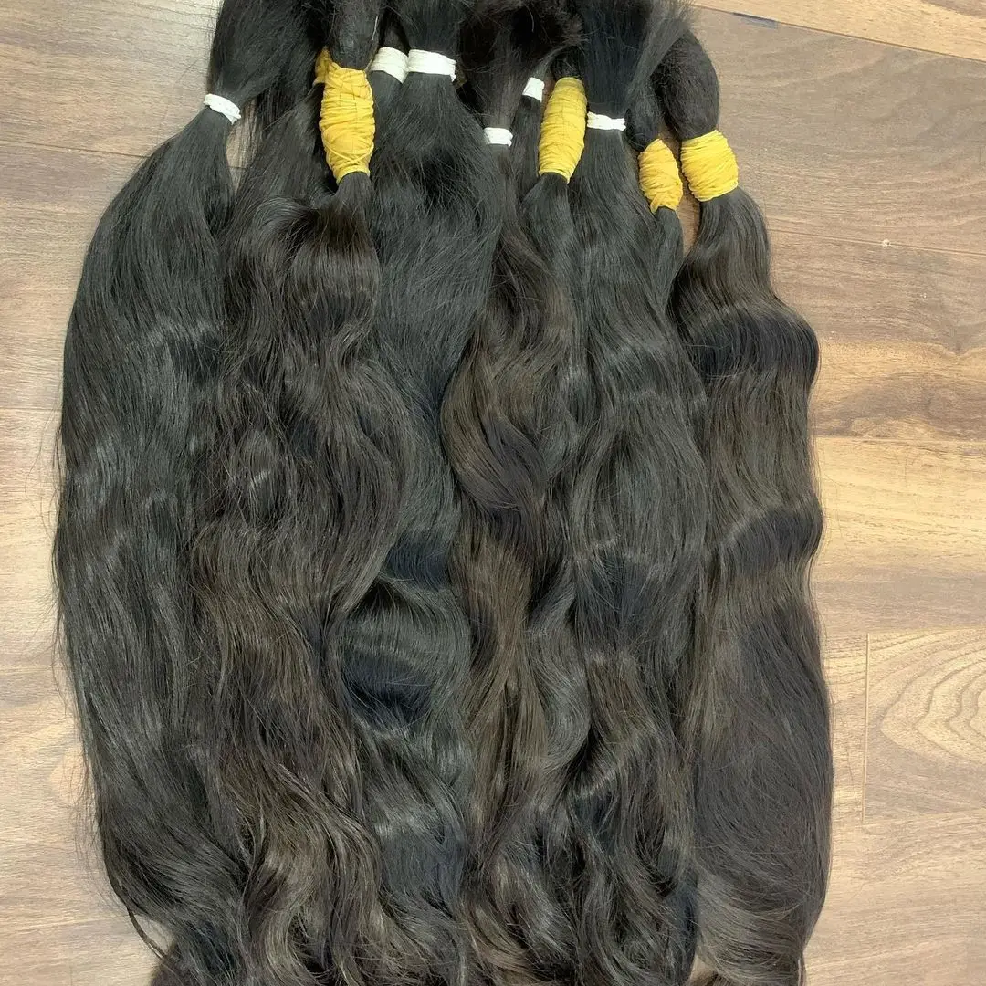 Single Donor Raw Cuticle Aligned Human Hair Bulk Vendors Vietnam Hair Bundles Virgin Hair Best Quality Factory Price