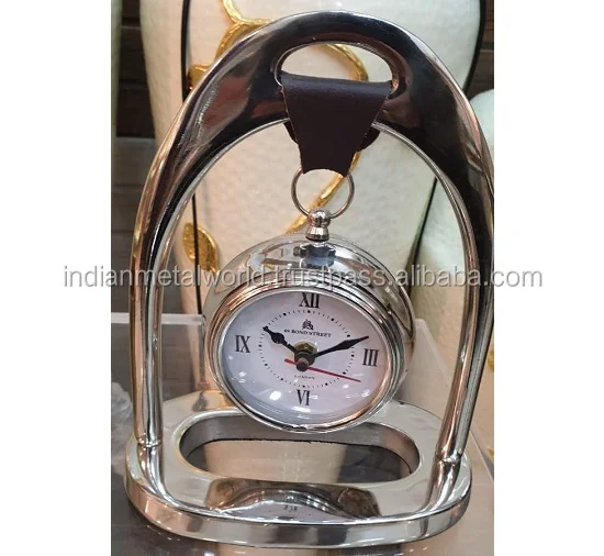Custom twin bell metal alarm desk clock, children use modern table clock
