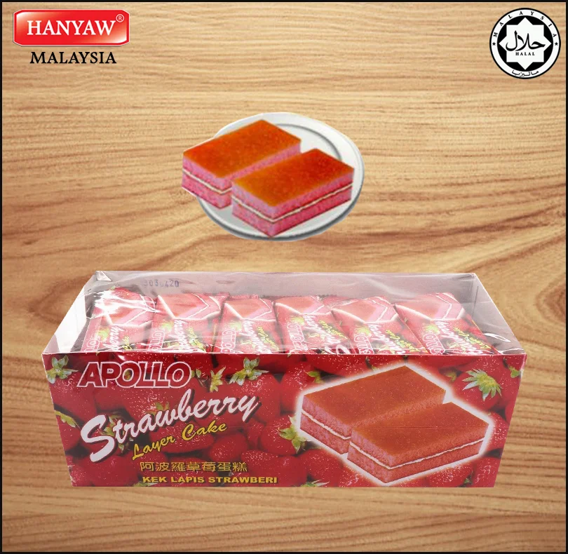[Малайзия] Быстрая доставка + Halal Сертифицированный слой клубники Apollo 3060 (18 г x 24 шт. 12 коробок/картонная