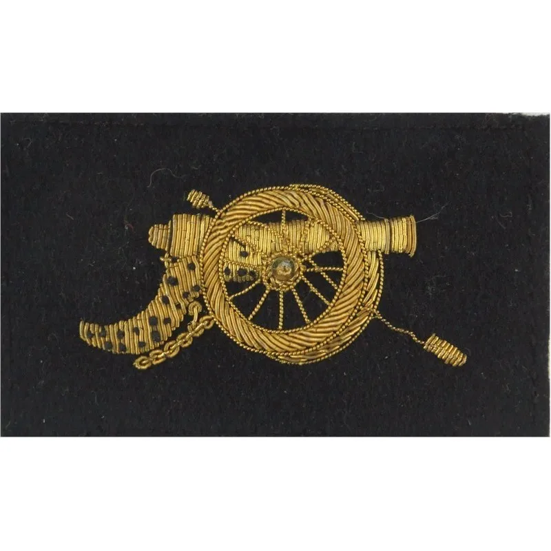 Reproduction Military WWII RA Royal Artillery Bullion Badges Grenadier Flaming Grenade OEM ODM Service