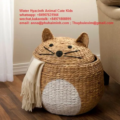 Лидер продаж корзина для хранения детских игрушек ручной работы органайзер плетеные корзины из лисьего материала с Гиацинтом (whatsapp: + 84907631944)