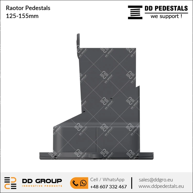 Напольная Опора от производителя 125-155 мм регулируемые тумбы Raotor для кровельных крыш и приподнятого пола оптом