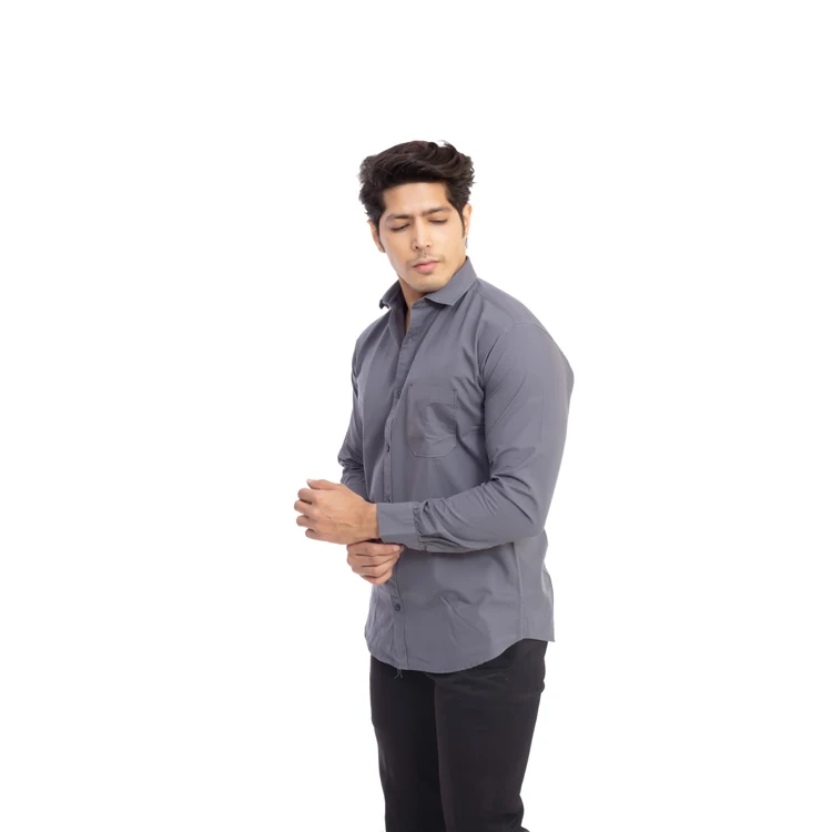 Лидер продаж 2021 мужские летние рубашки из чистого хлопка с длинным рукавом приталенные роскошные классические Распродажа по оптовой цене