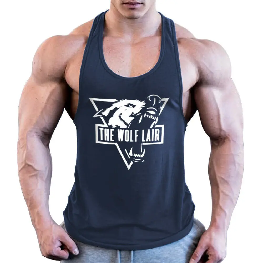 Mens Gym stringer vest high quality tank tops for gym sports bodybuilding with custom printing on cheap prices form manufacturer