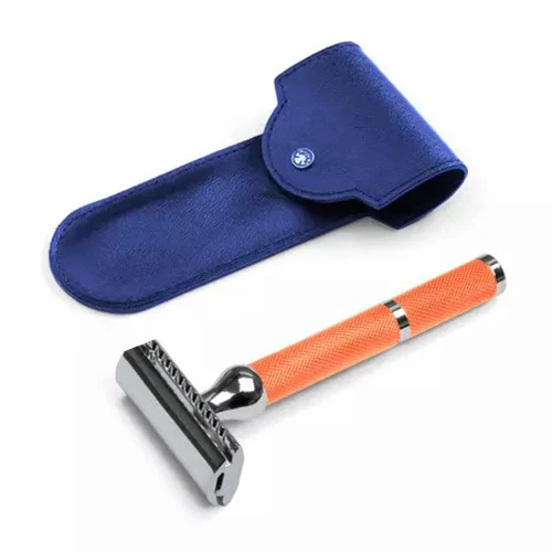 Matte black shaving adjustable brass double edge Safety Razor