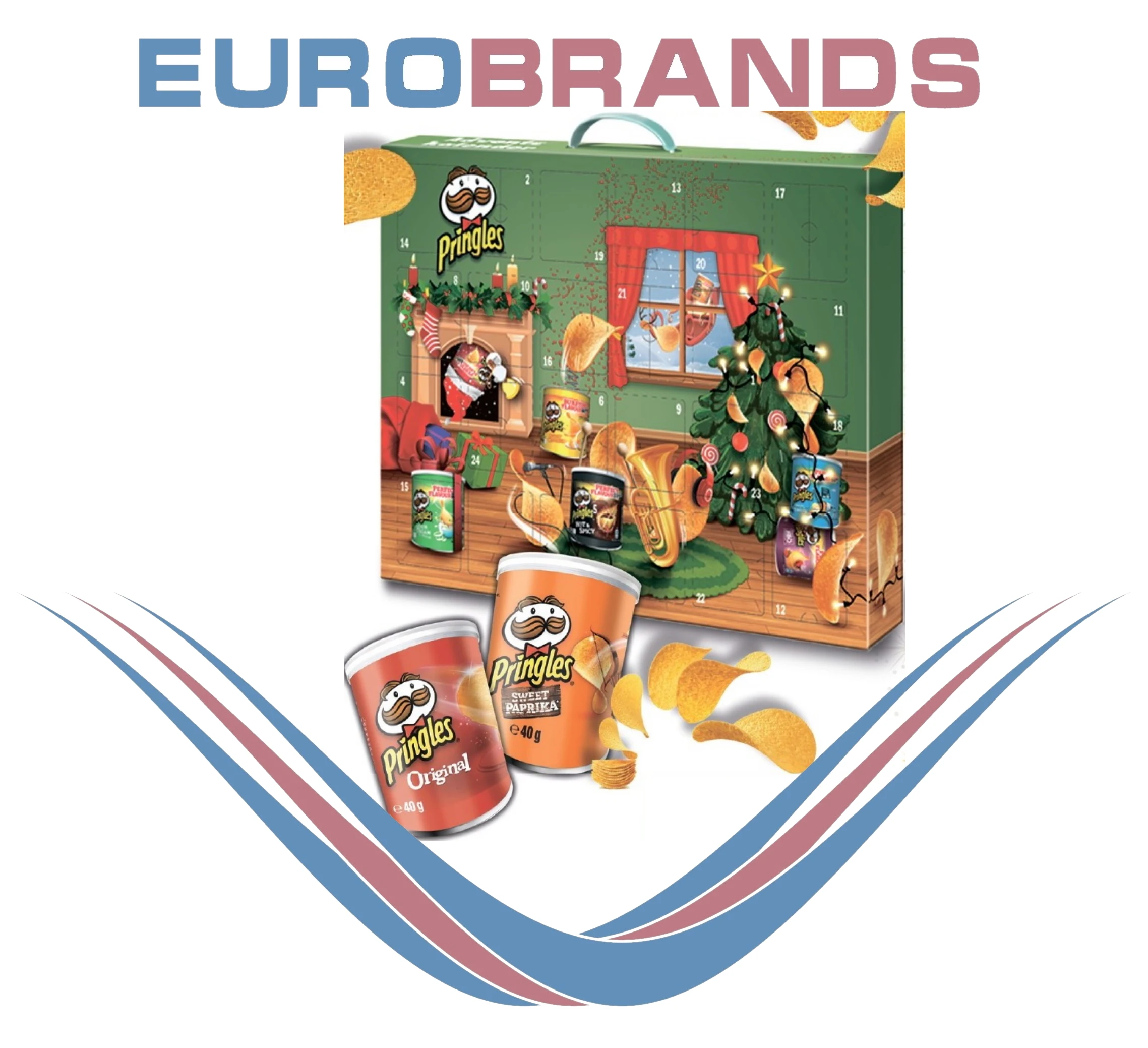 Pringles Chips-Adventskalender 24 x 40g