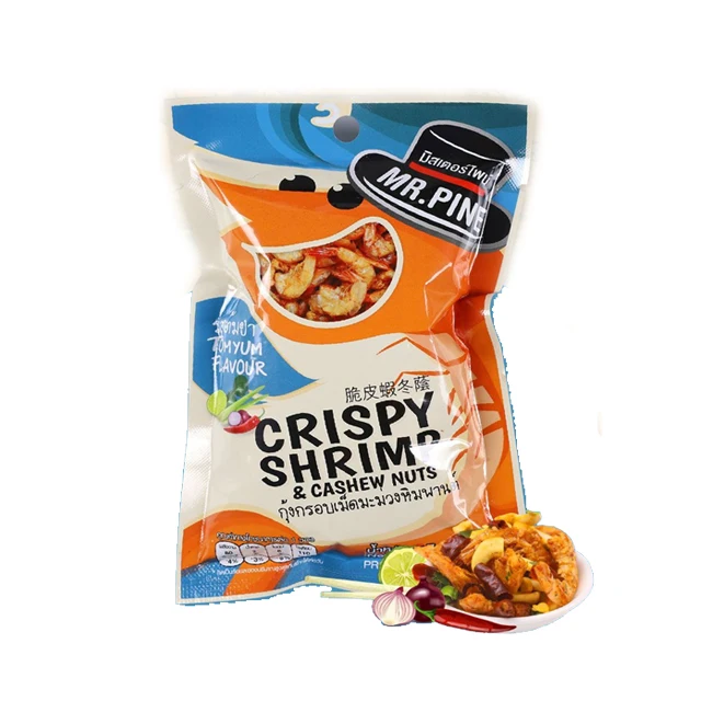 Crispy Shrimp Tom Yum Favour 22g MrPINE Famous Brand Premium Quality from Thailand for 100% Export Wholesale