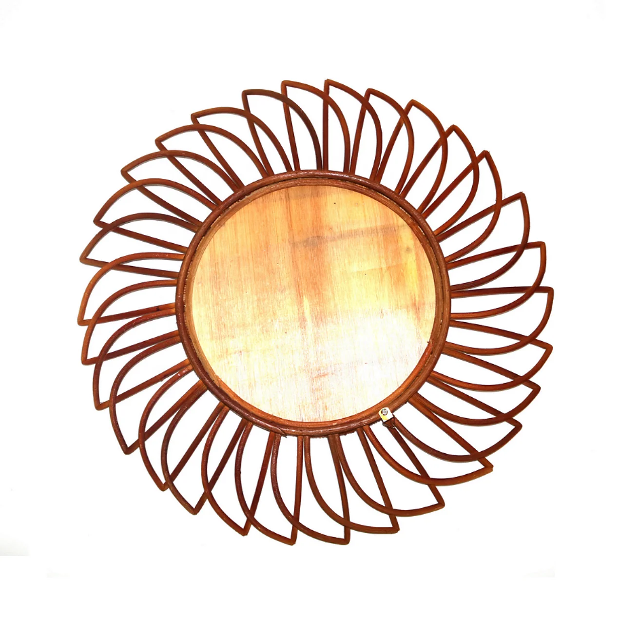 
100% Natural round rattan mirror for decor homestay, hotel/ Vintage mirror for living room... 