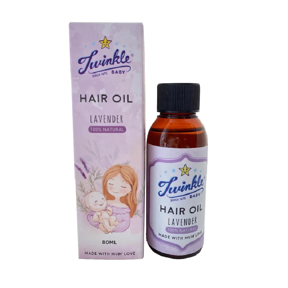 High QualityHair Oil 80ml Bottles Hair Conditioning Hair Treatment 100% Organic Extracted Ingredients Twinkle Baby