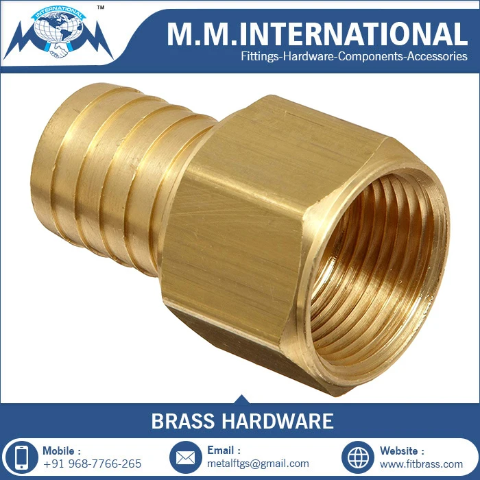 Brass Female Threaded Hose Nipple High Quality For Pipe And Gas Fittings