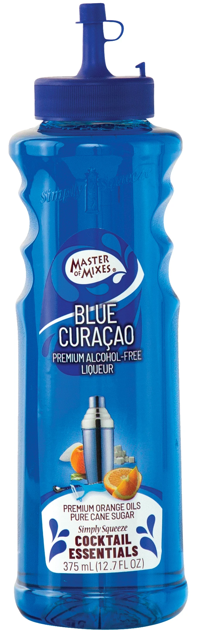 
Cocktail Essentials Blue Curacao - 375 ml Ready-To-Use Non-Alcoholic Cocktail Ingredient 