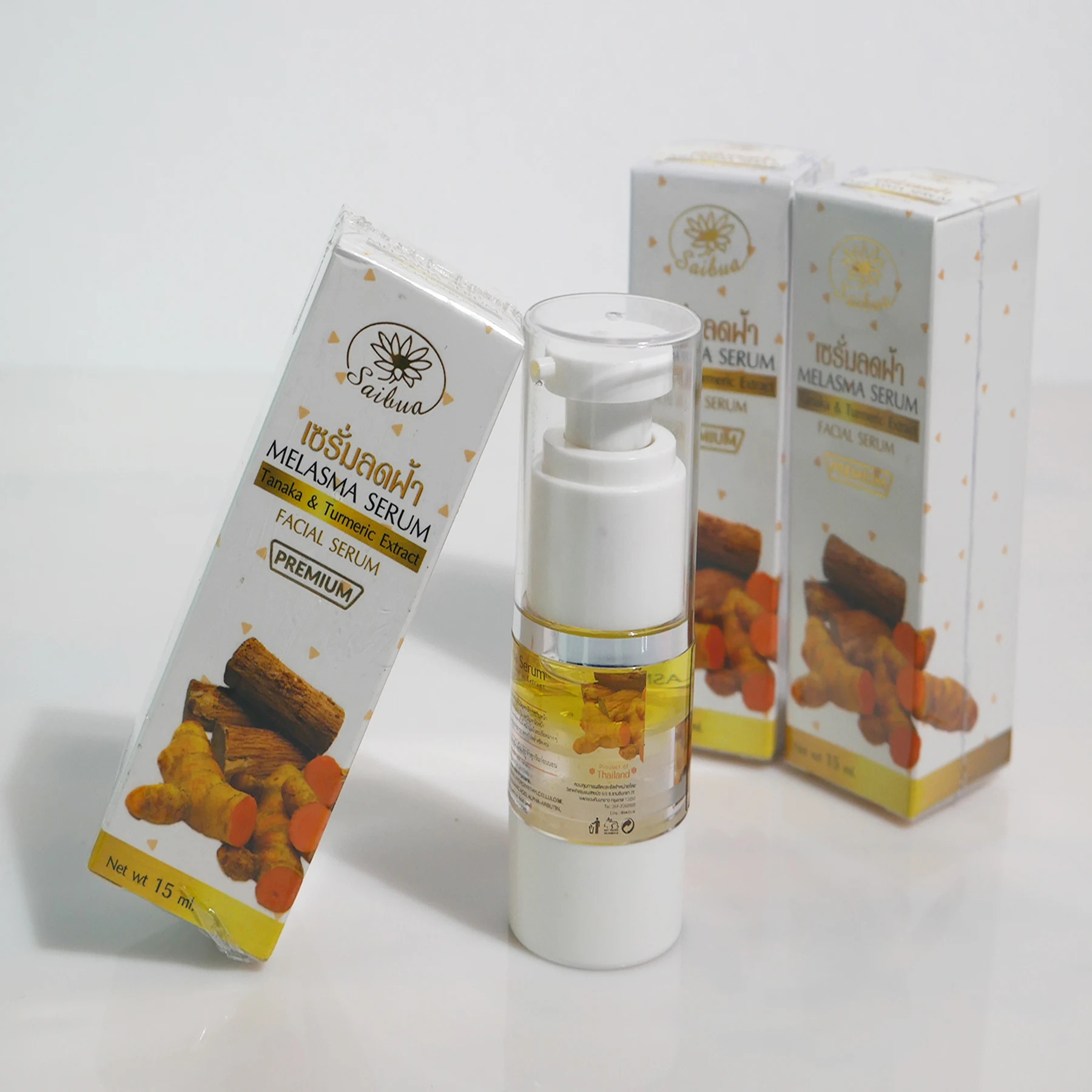 
Wholesaler OEM Tanaka Turmeric Extract Melasma Serum Anti-black spot Serum Premium Whitening Face Serum Thailand 