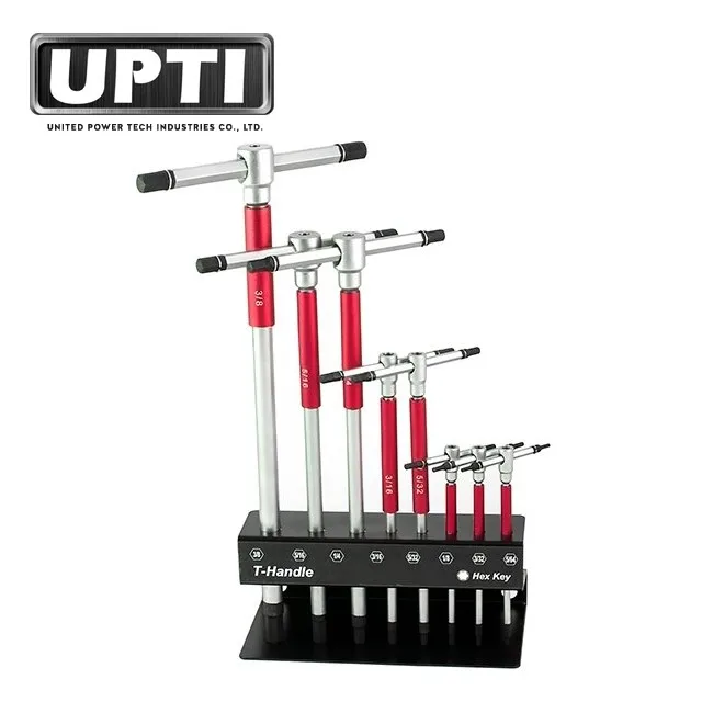 Тайвань сделал высокое качество Профессиональный 8 шт. SAE Т-образная ручка шестигранный ключ для шлица «звездочка» Набор торцевых гаечных ключей с стеллаж для хранения