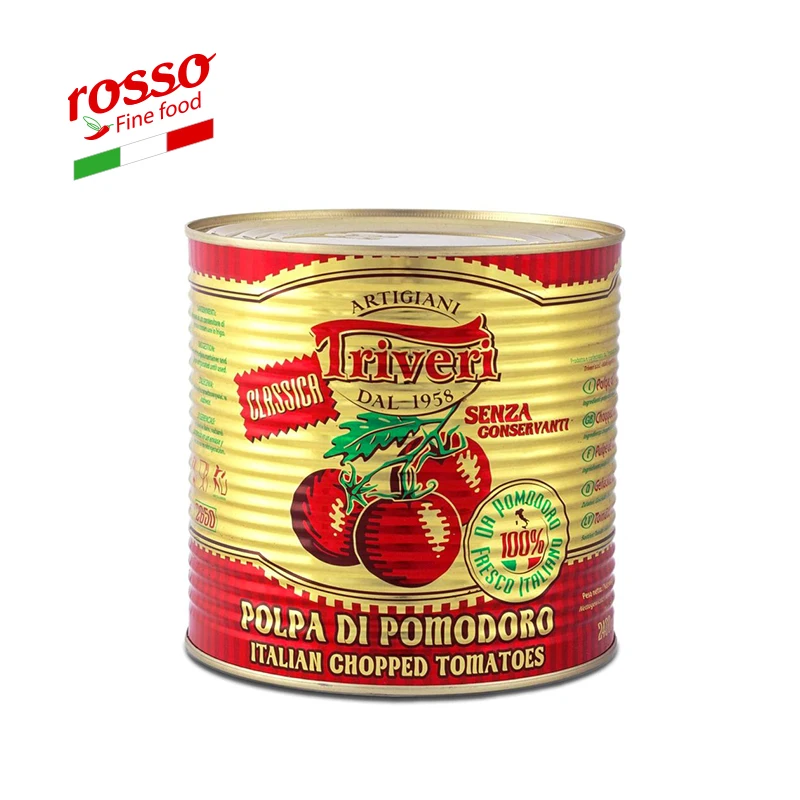Triveri Chopped Tomatoes CLASSICA Tin 2.4 kg - Made in Italy