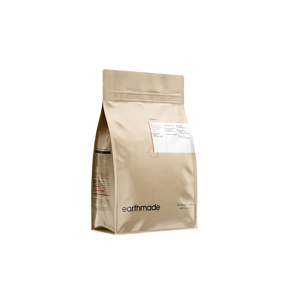 
New Zealand Standard Earthmade Adult Dogs Food 0.66LB Pack Rich Omega 3 Free Range Grass Fed Lamb Dog Food Dry 