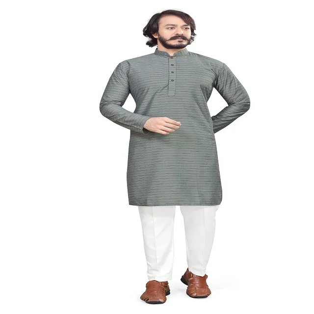  Зеленый мужской дизайн Kurta для ИД и свадьбы Salwar Kameez коллекция в индийском Пакистанском Стиле