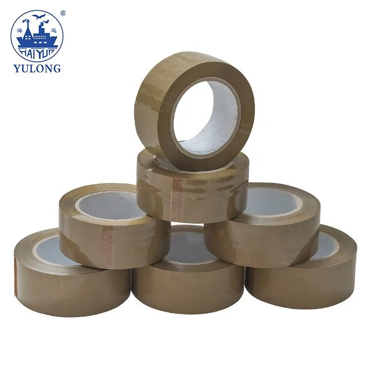 single-side coated acrylic tape Printed Tan Bopp Adhesive Packing In Adhesive Tape