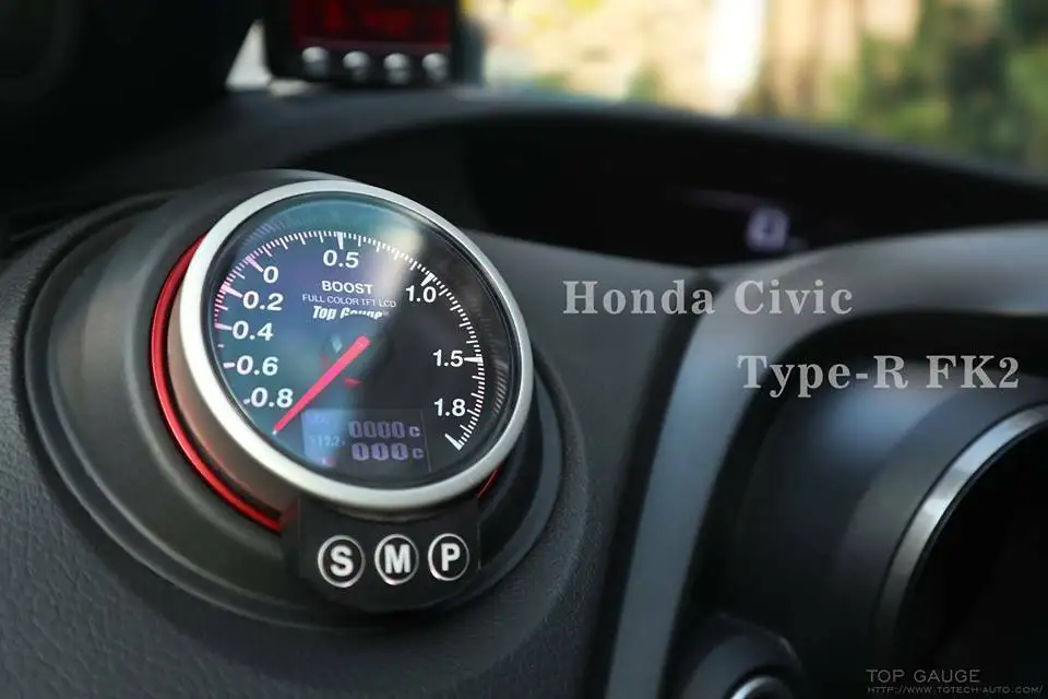 60mm LHD air vent gauge pod compatible with Honda Civic FK2 Type R year 2015 2016 2017