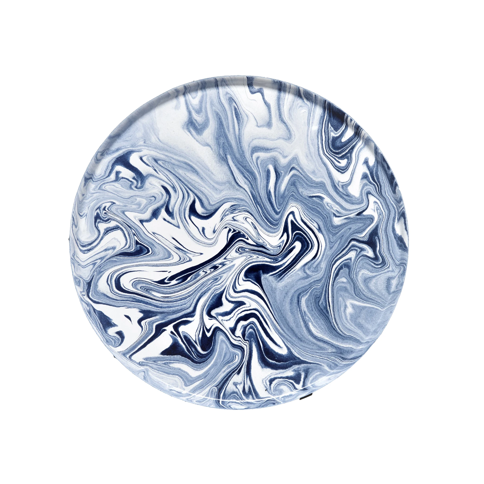 Круглый металлический поднос королевский зеленый круглый для сервировки еды пустынного торта 12 дюймов