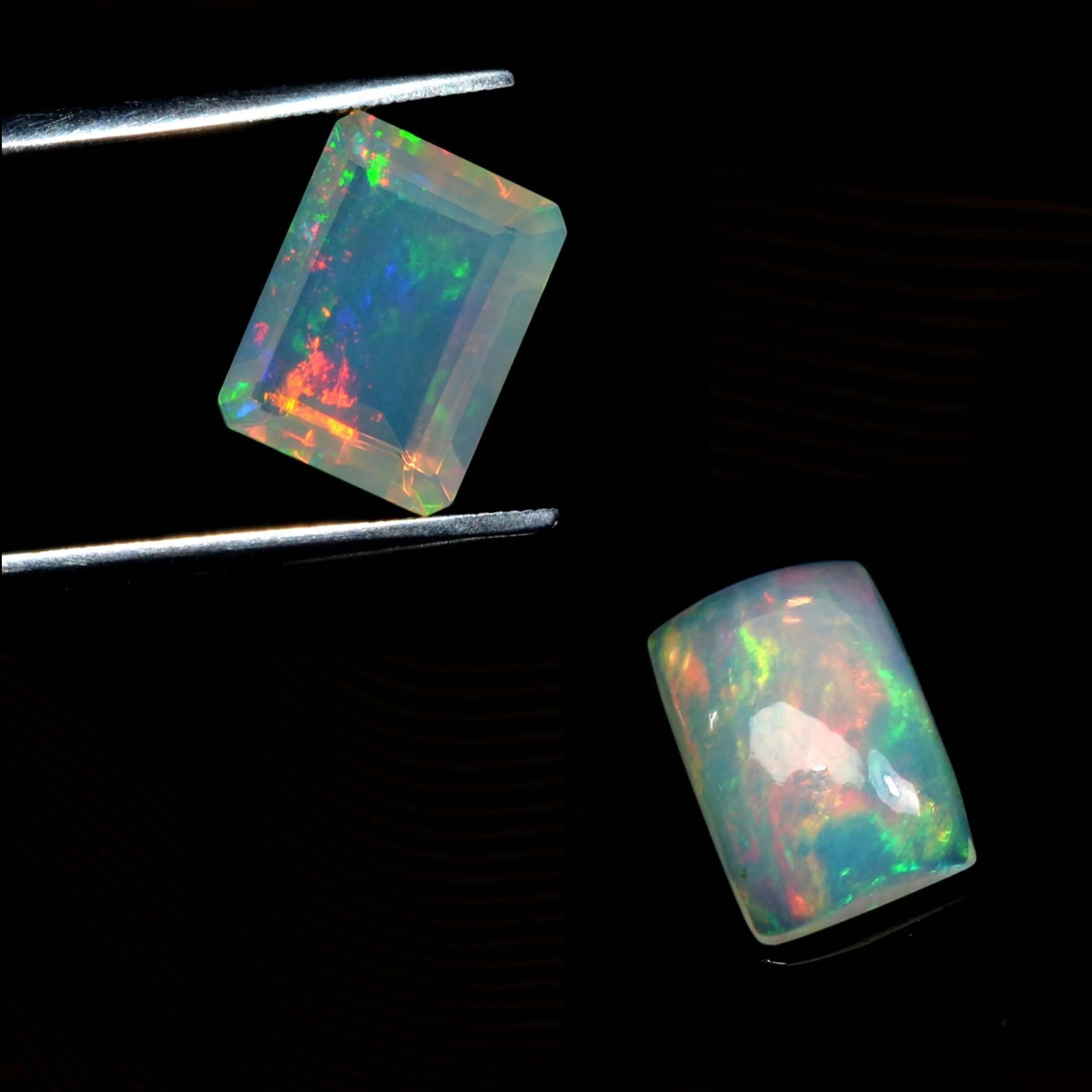 Wholesale High Quality 7X9mm Octagon Natural Welo Ethiopian Opal IGI Certified Loose Gemstone at Factory Price