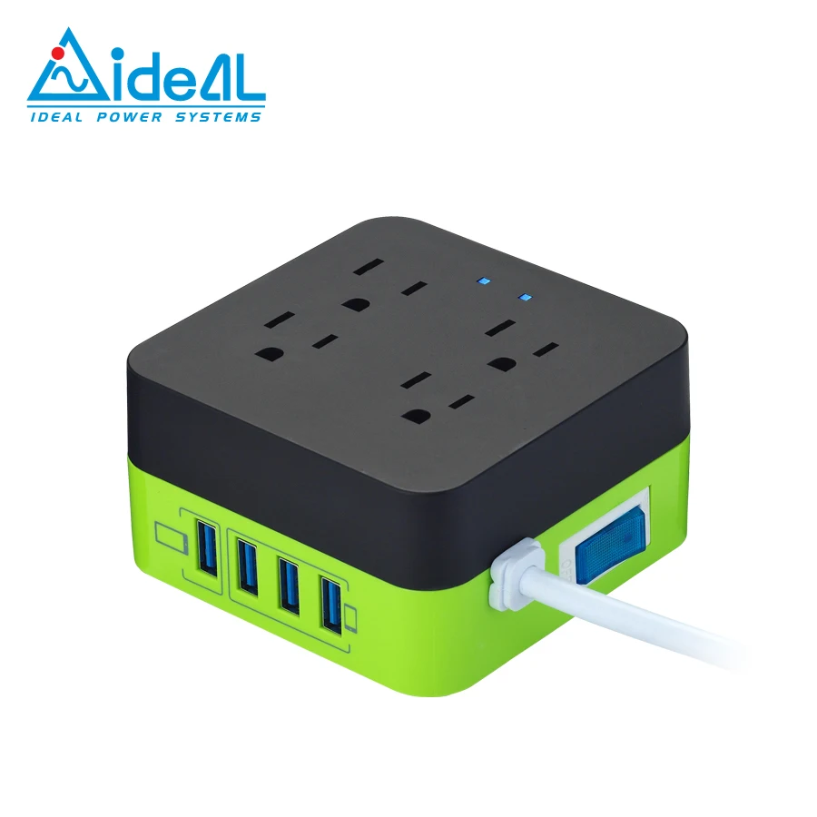 4 шт. сетевой фильтр для розеток США/удлинитель питания с подавлением перенапряжения