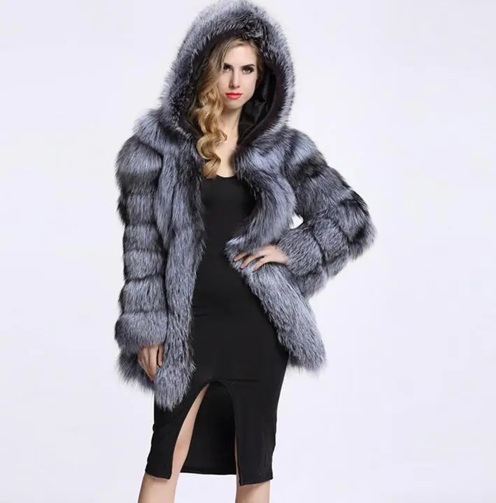 
Brand new casual female winter mink fox women faux fur coat with great price 