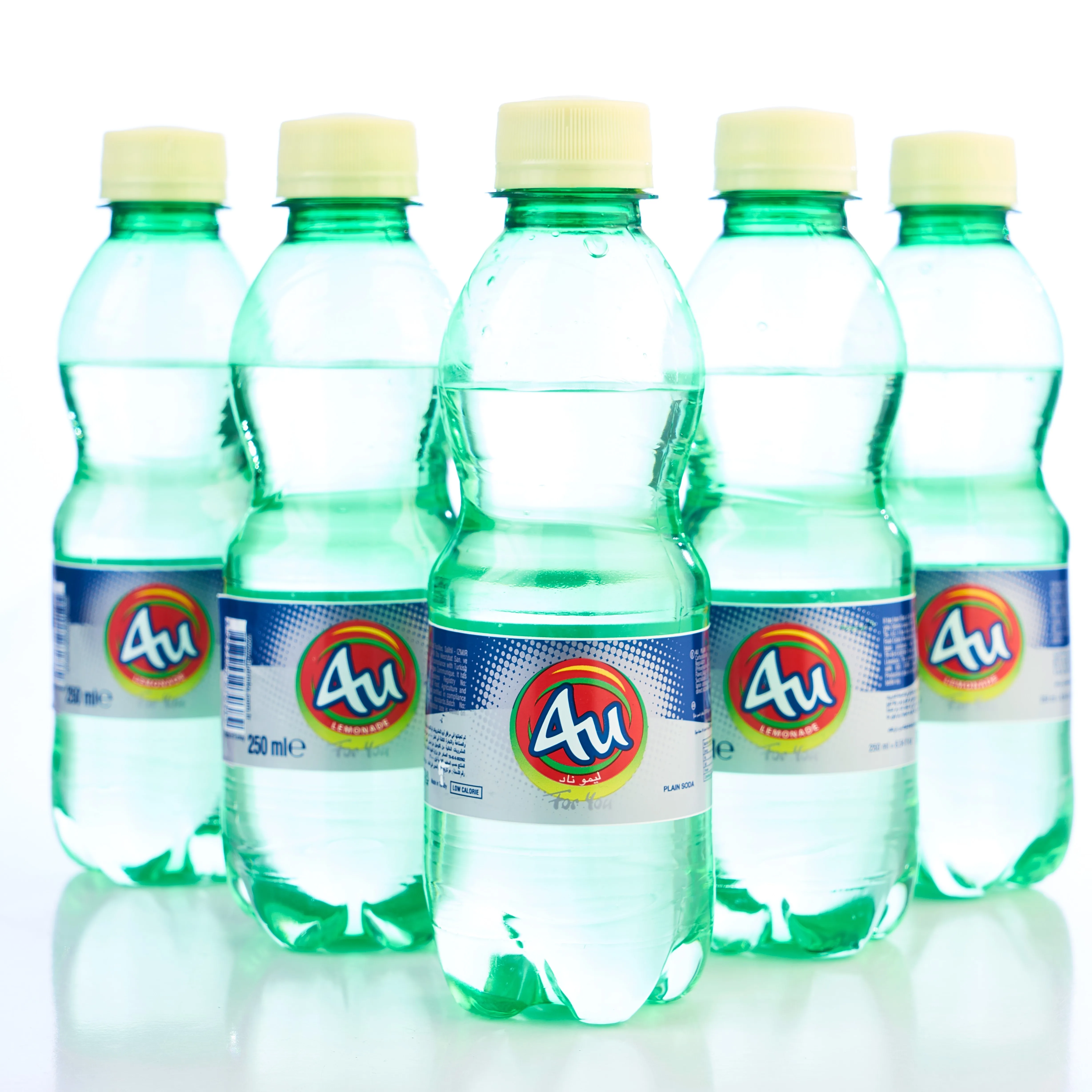 Одноцветная газированная Сода 4U 250 мл лимонная сода холодный газированный безалкогольный напиток халяльный