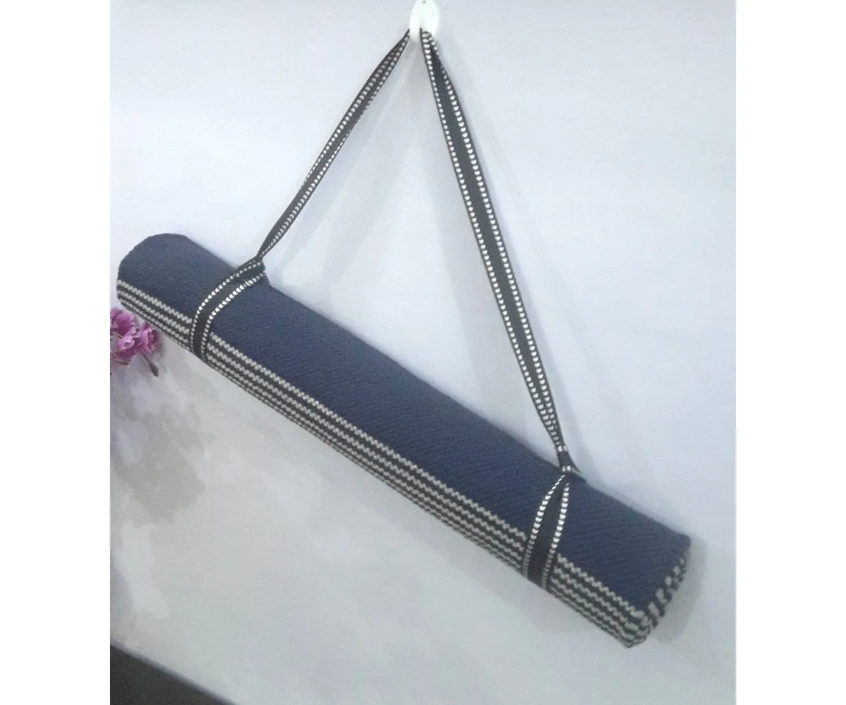 In Stock   custom design Cotton Organic Anti Skid Yoga Mat Special Navy Blue