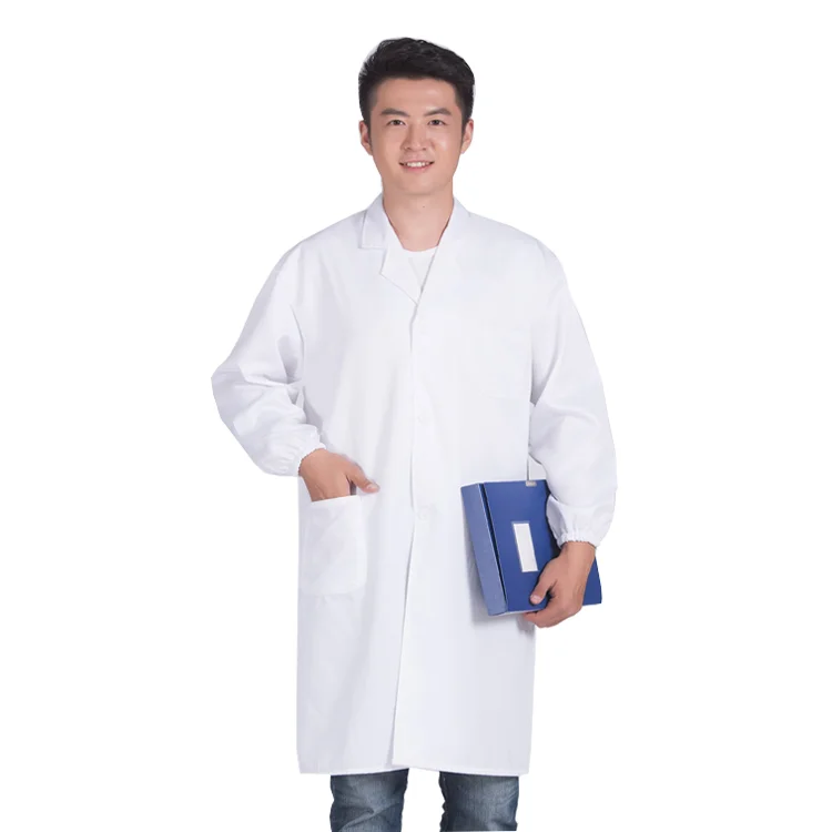 Hot Sale Doctor White Hospital Medical Lab Coat For Men Doctor
