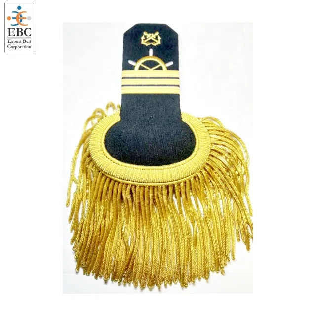 Metallic Gold Fringe Epaulette Customizable Uniform Accessories for Theater Film Fashion Boutique Drama OEM Buyable Product