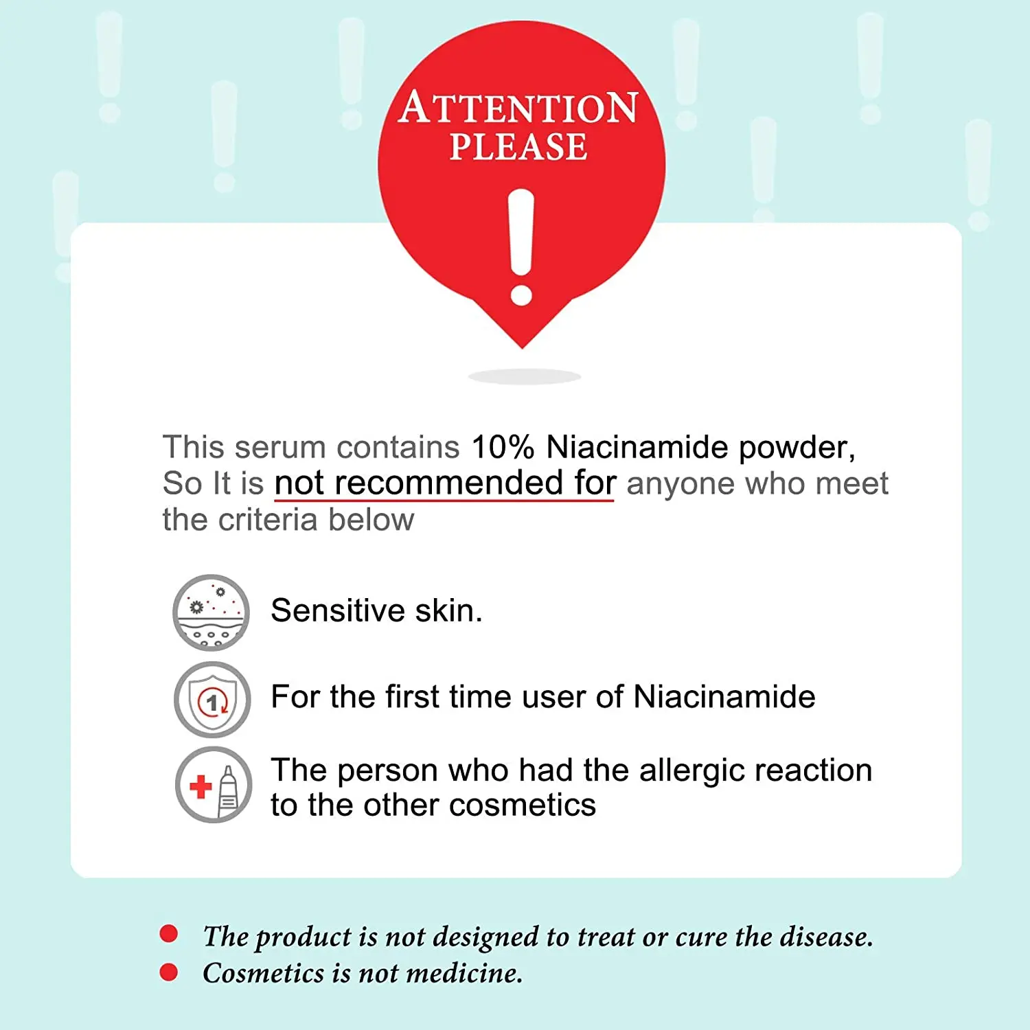 Cos De Baha Niacinamide 10% + Zinc PCA 1% Serum for Face-Pore Reducer + Uneven Skin Tone Treatment + Diminishes Acne Prone 30ml