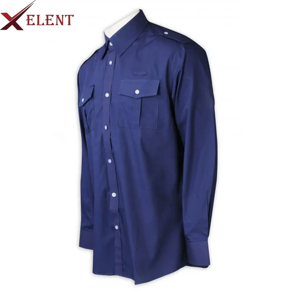 Custom Manufacturer Security Guard Uniform Shirts for Men Button up Shirts/security Clothes