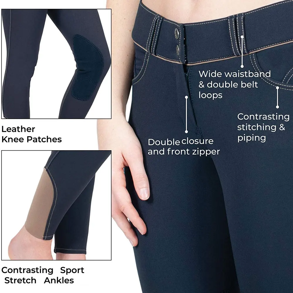 Custom Color Horse Riding Breeches For Men And Women Silicon Printed Pants Equestrian Performance Tights Breeches