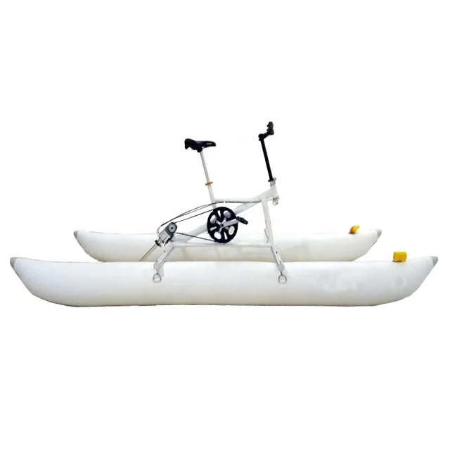 
Funny inflatable water bike with tube Inflatable floating water bike tube 