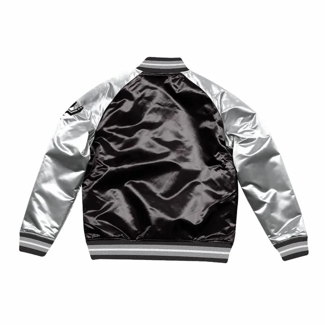 OEM Mens Womens Embroidered Satin Bomber Baseball Basketball Jackets