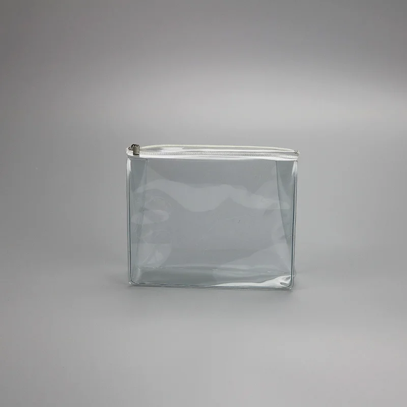 China Supplier   Waterproof Transparent Clear Cosmetic Zip lock Bag PVC Zipper Bag