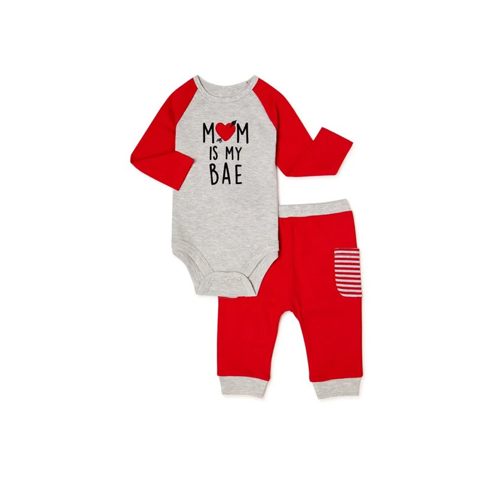 100% New Design Export Oriented Top Sale Unisex Baby Clothing Sets Baby Clothing 2pcs Sets From Bangladesh