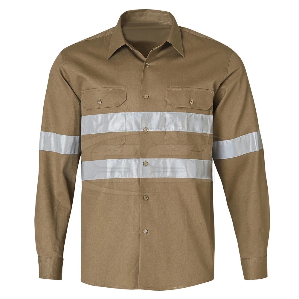 Wholesale Excellent quality Work wear high visibility safety reflective shirts for men
