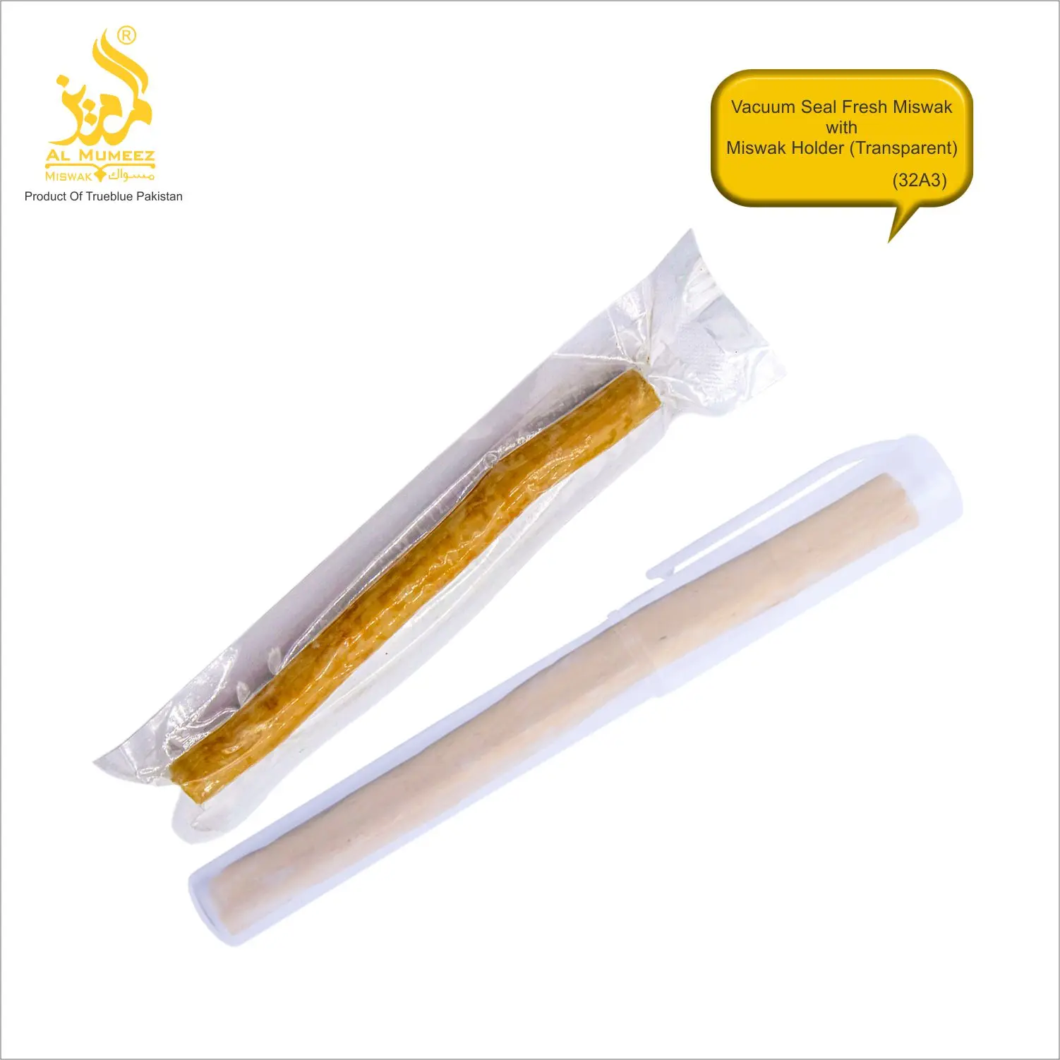 HOT SALE PLASTIC HOLDER/CASE FOR BEST QUALITY VACUUM PACKED MISWAK/SEWAK/SIWAK/NATURAL TEETH CLEANING STICK