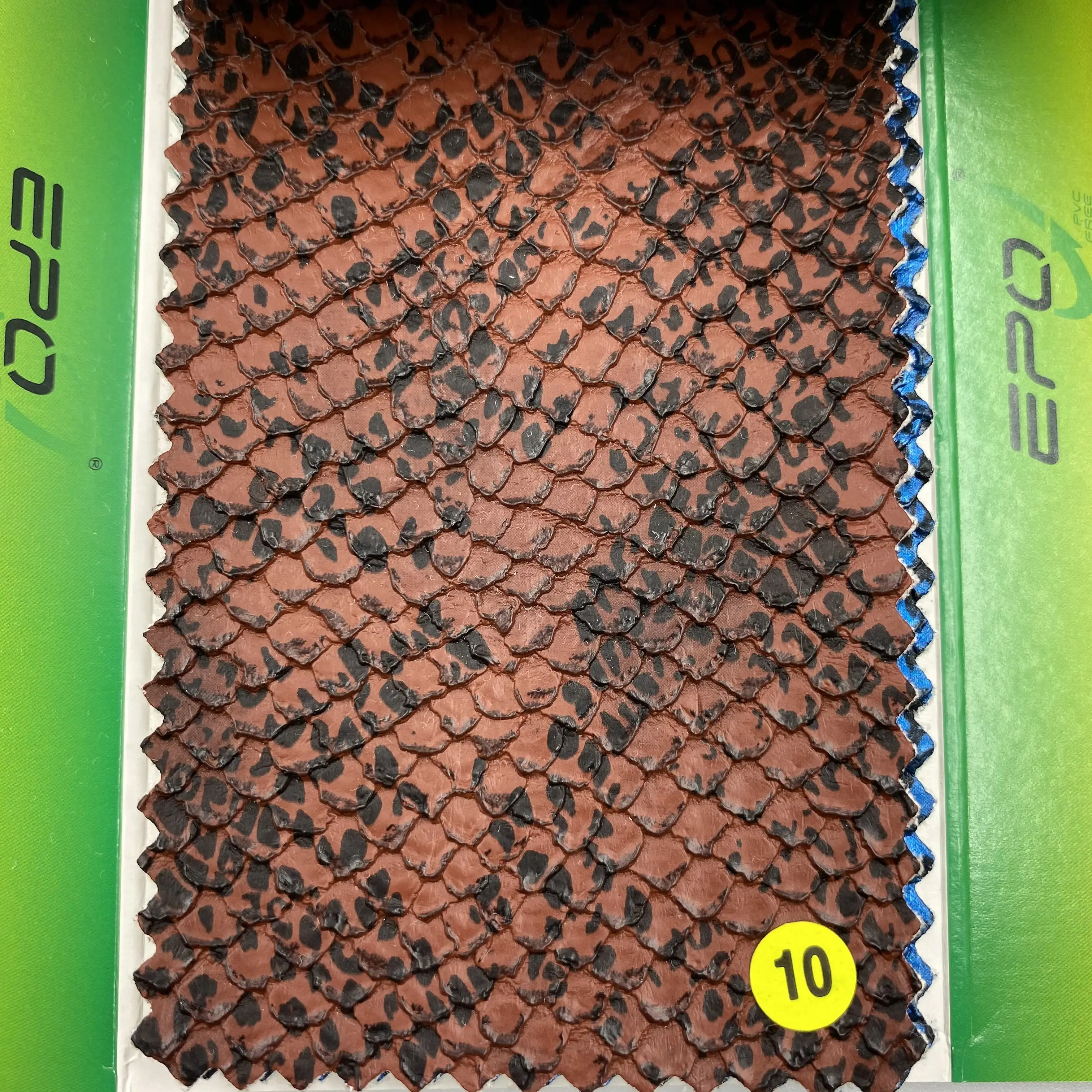 Высококачественная биоразлагаемая Водонепроницаемая полиуретановая вспененная искусственная змеиная кожа EPO для ремней и аксессуаров