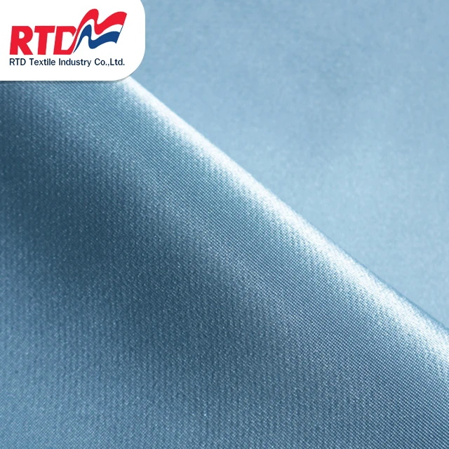 RTD Satin Crepe 100% Polyester Fabric - Light Blue WD1152