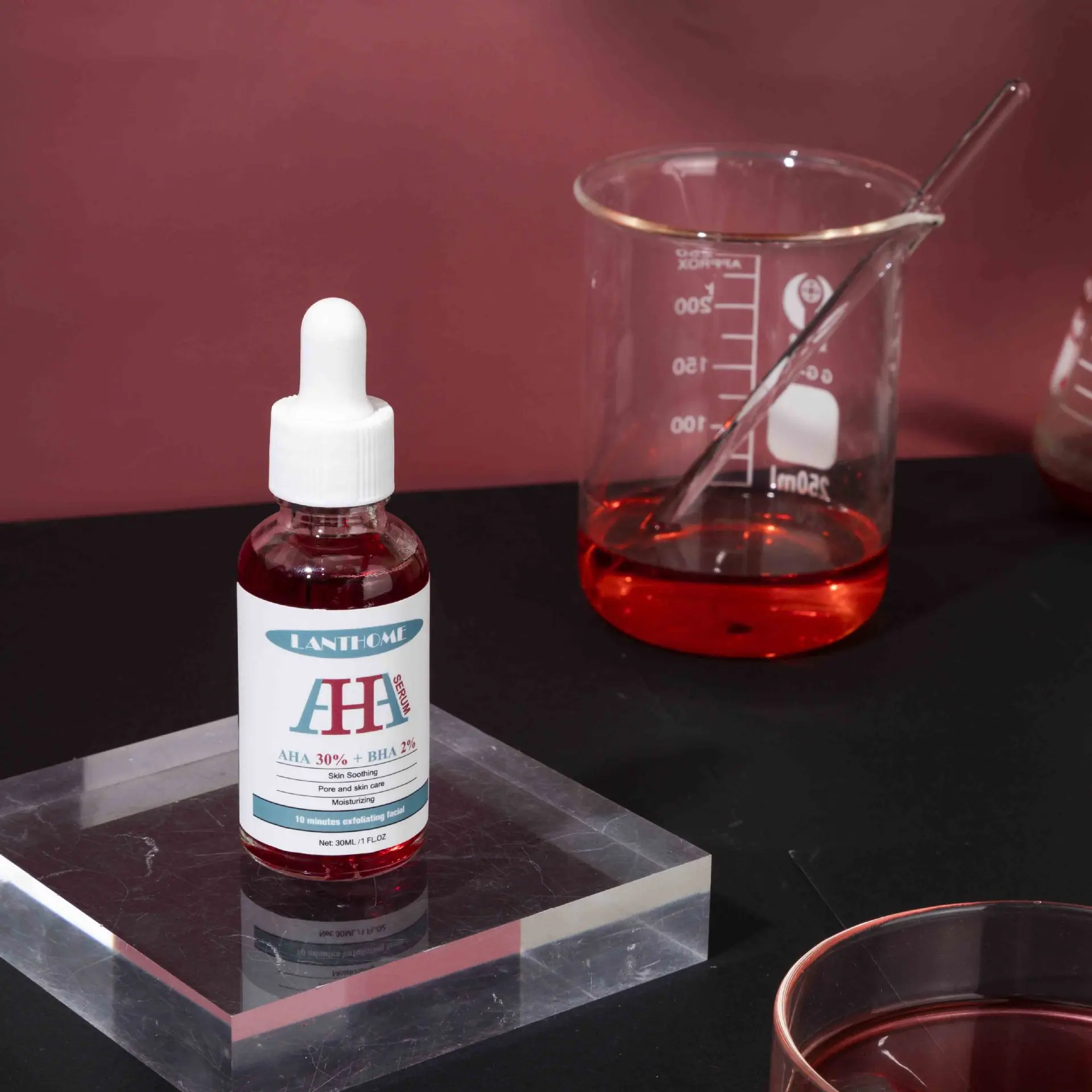 XBY частная торговая марка AHA 30% BHA 2% Отшелушивающий успокаивающий увлажняющий крем для кожи с фруктовой кислотой 30 мл