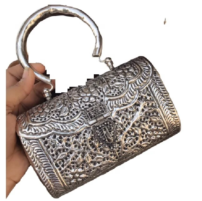 Brass Metal Handcrafted Silver Hot Selling Clutch Bag